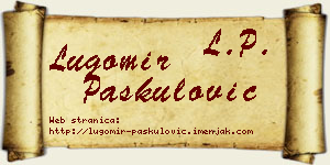 Lugomir Paskulović vizit kartica